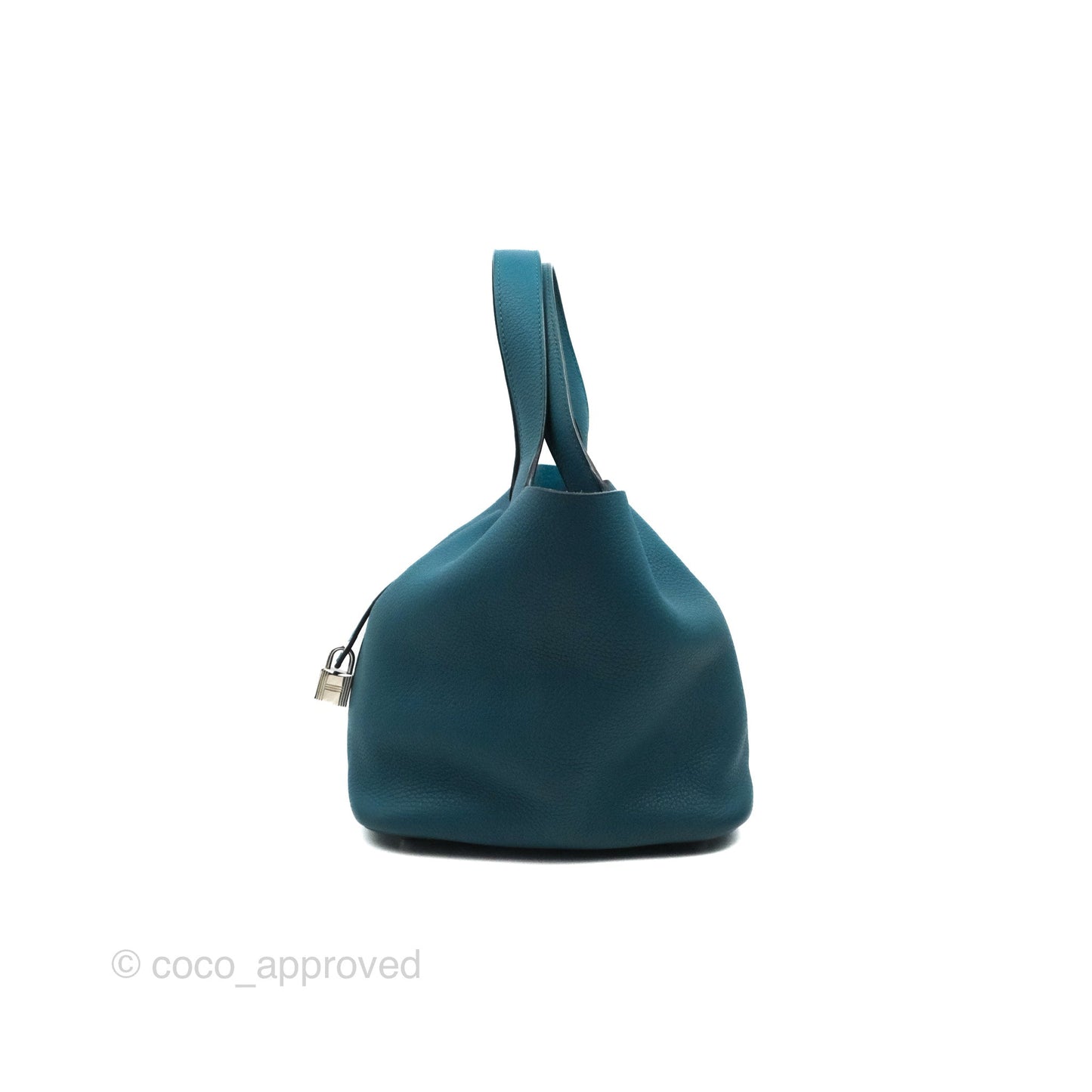 Hermès Picotin 22 Teal TM Palladium Hardware
