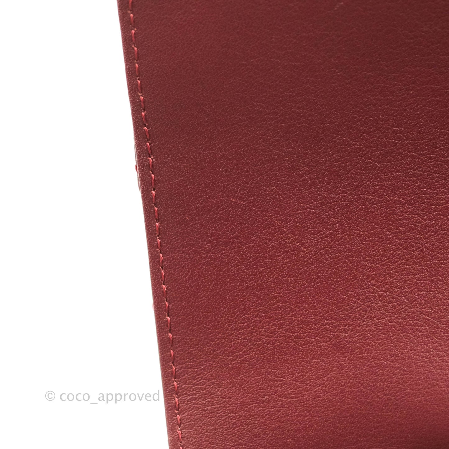 Chanel Small Statement Chevron Flap Bag Burgundy Lambskin Gold Hardware