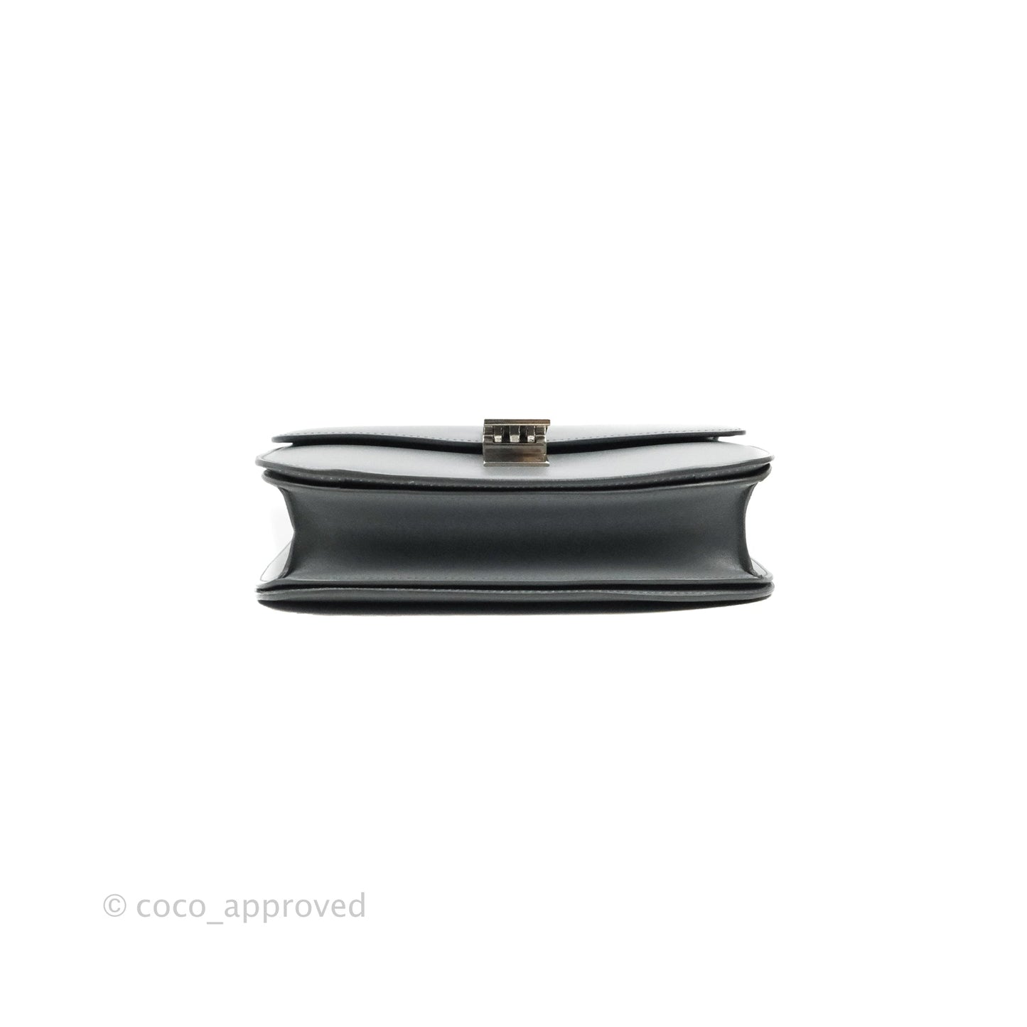 Celine Medium Classic Box Flap Grey Calfskin