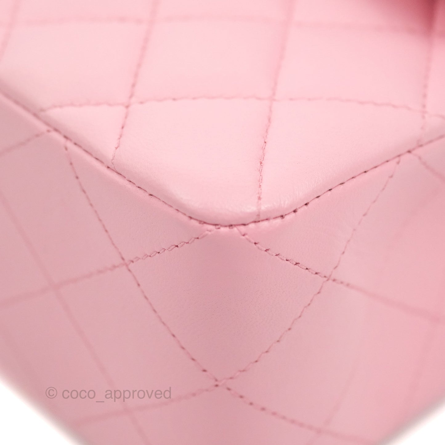 Chanel Small Classic Quilted Flap Pink Lambskin Gold Hardware