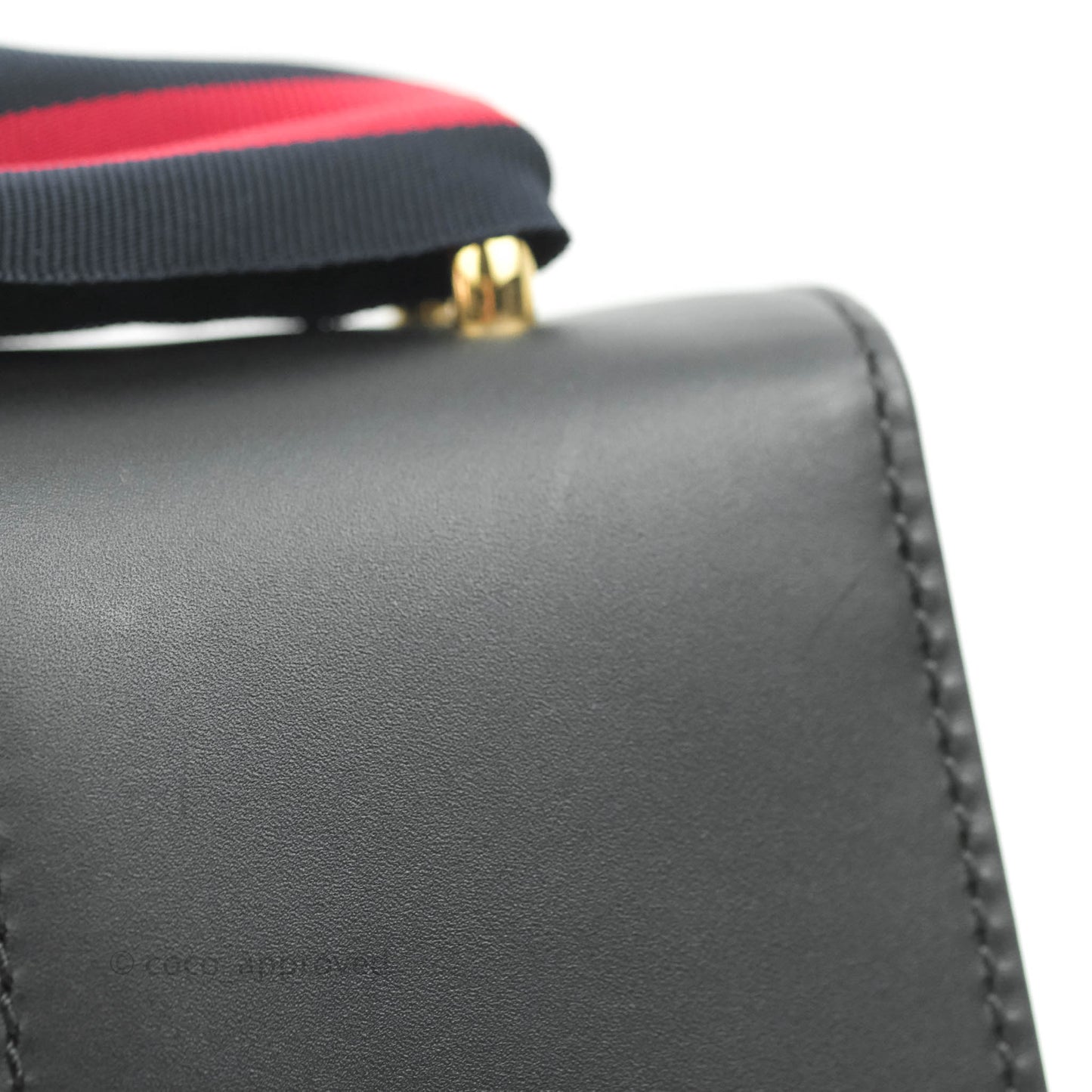 Gucci Calfskin Small Sylvie Shoulder Bag Black