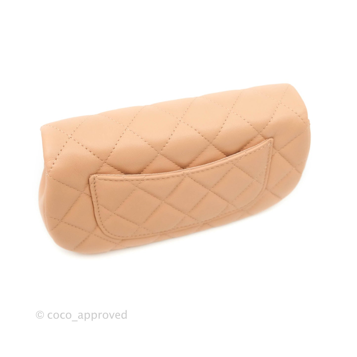Chanel Clutch with Chain Beige Calfskin Aged Gold Hardware 21B