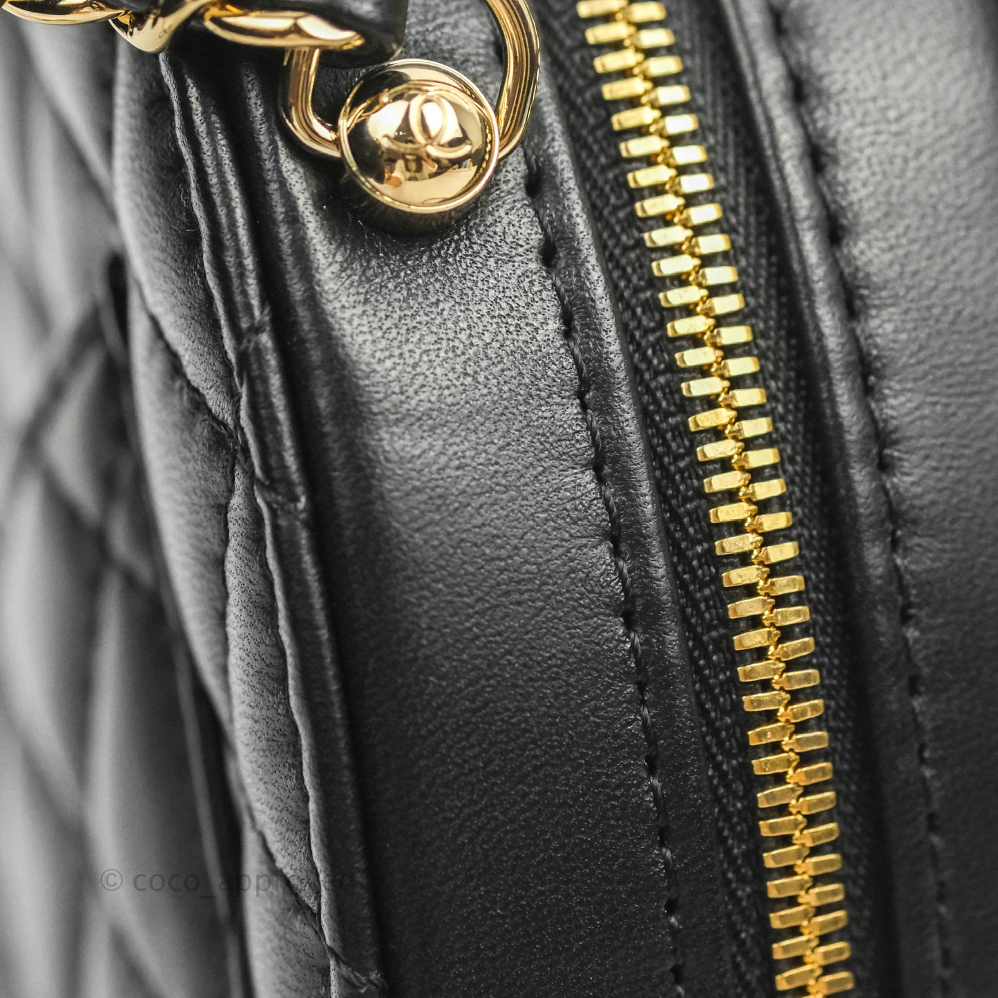 Chanel Large Heart Bag Black Lambskin Gold Hardware 22S
