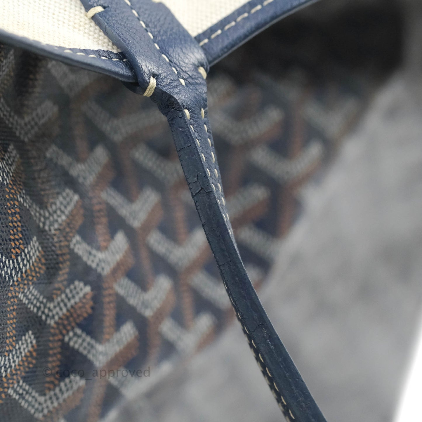 Goyard St. Louis Tote GM Navy