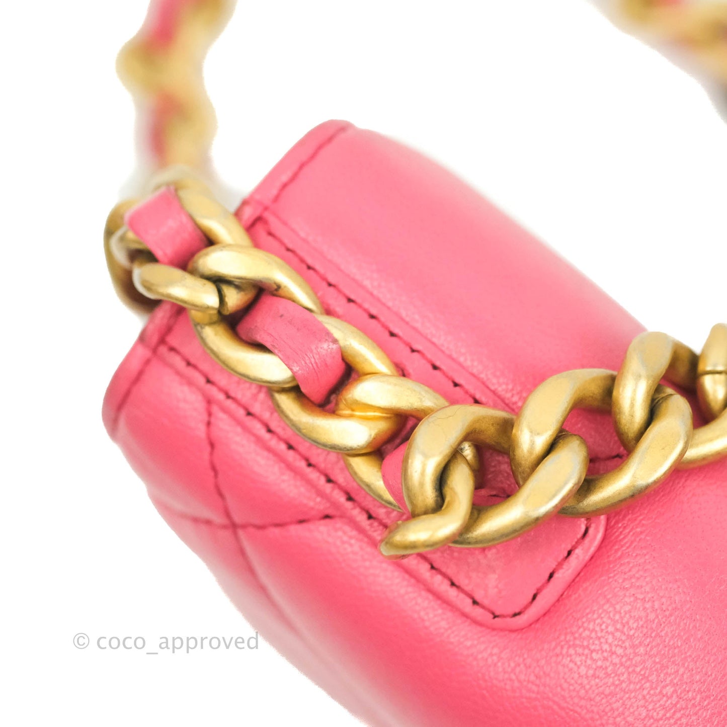 Chanel 19 Wallet on Chain WOC Pink Mixed Hardware