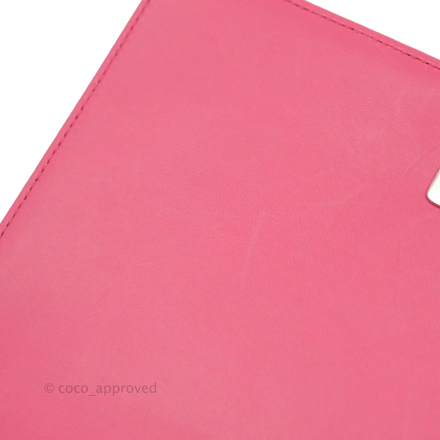 Chanel Quilted Medium Boy Dark Pink Calfskin Silver Hardware