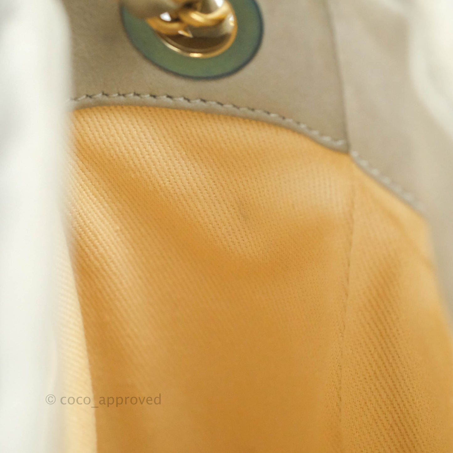 Chanel Iridescent Calfskin Quilted Chic Quilt Flap Grey Gold Hardware