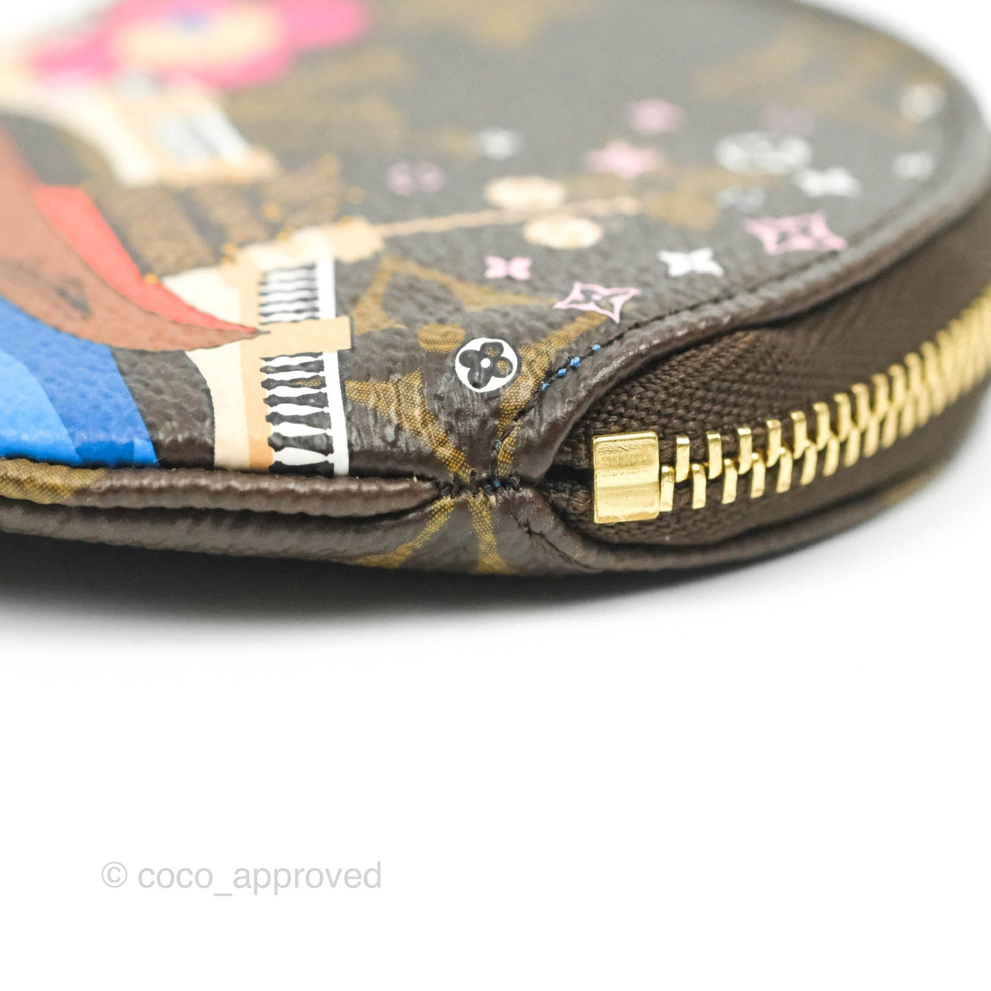 Louis Vuitton Round Coin Purse Monogram Vivienne Venice Christmas Edition