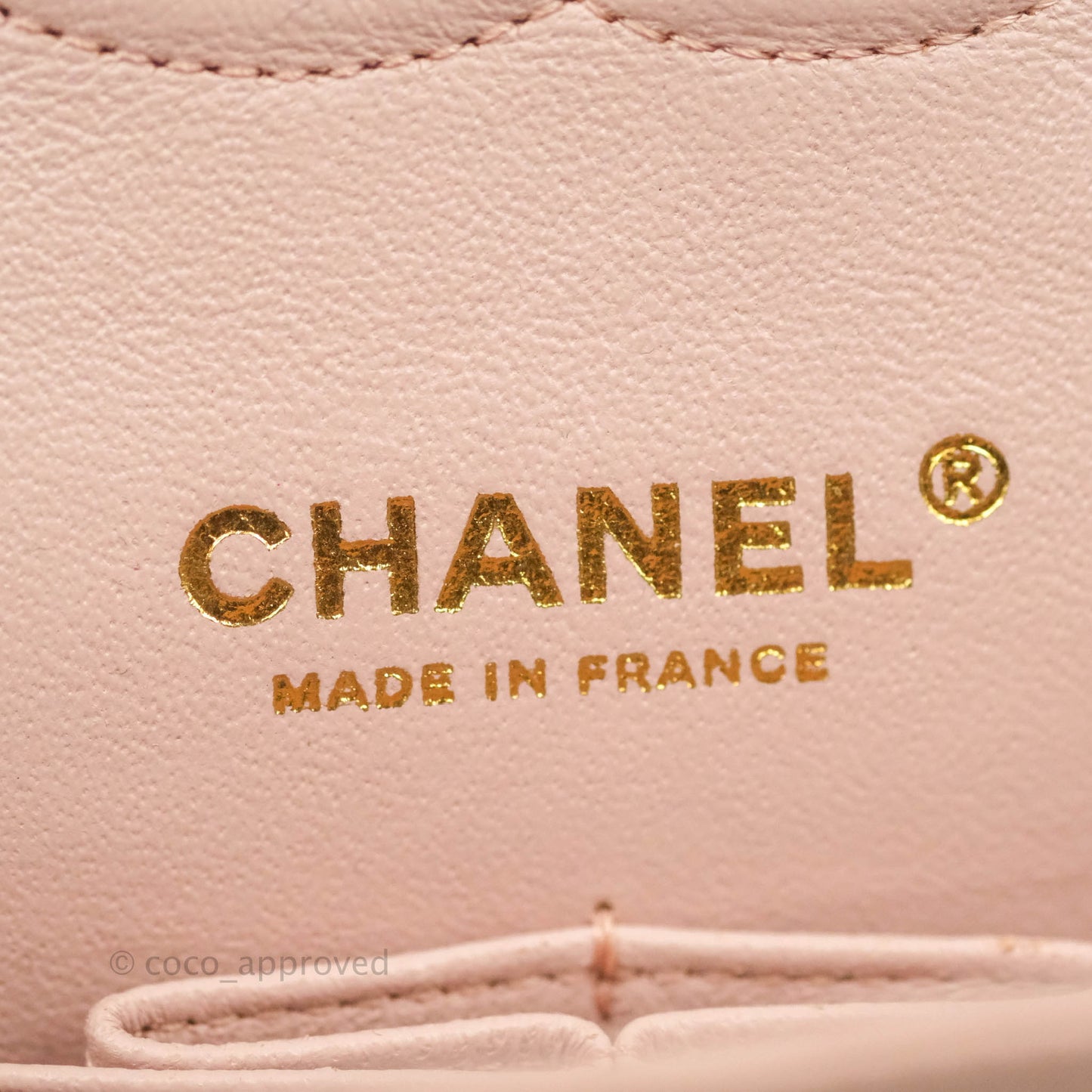 Chanel Classic M/L Medium Flap Quilted Light Pink Lambskin Matte Gold Hardware