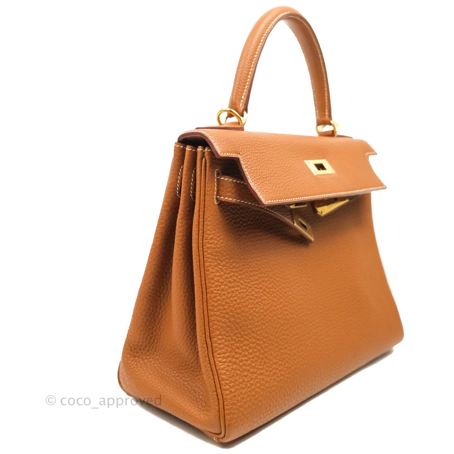 Hermès Kelly 28 Gold Clemence Gold Hardware