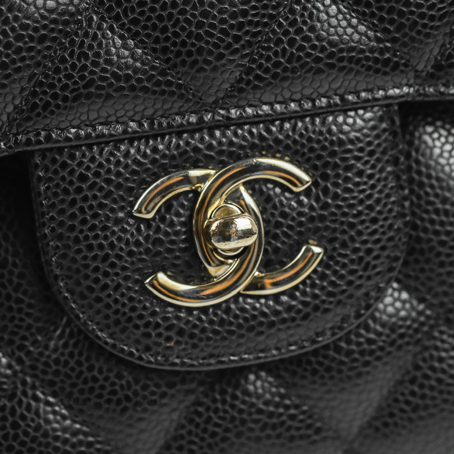 Chanel Jumbo Double Flap Black Caviar Silver Hardware⁣⁣