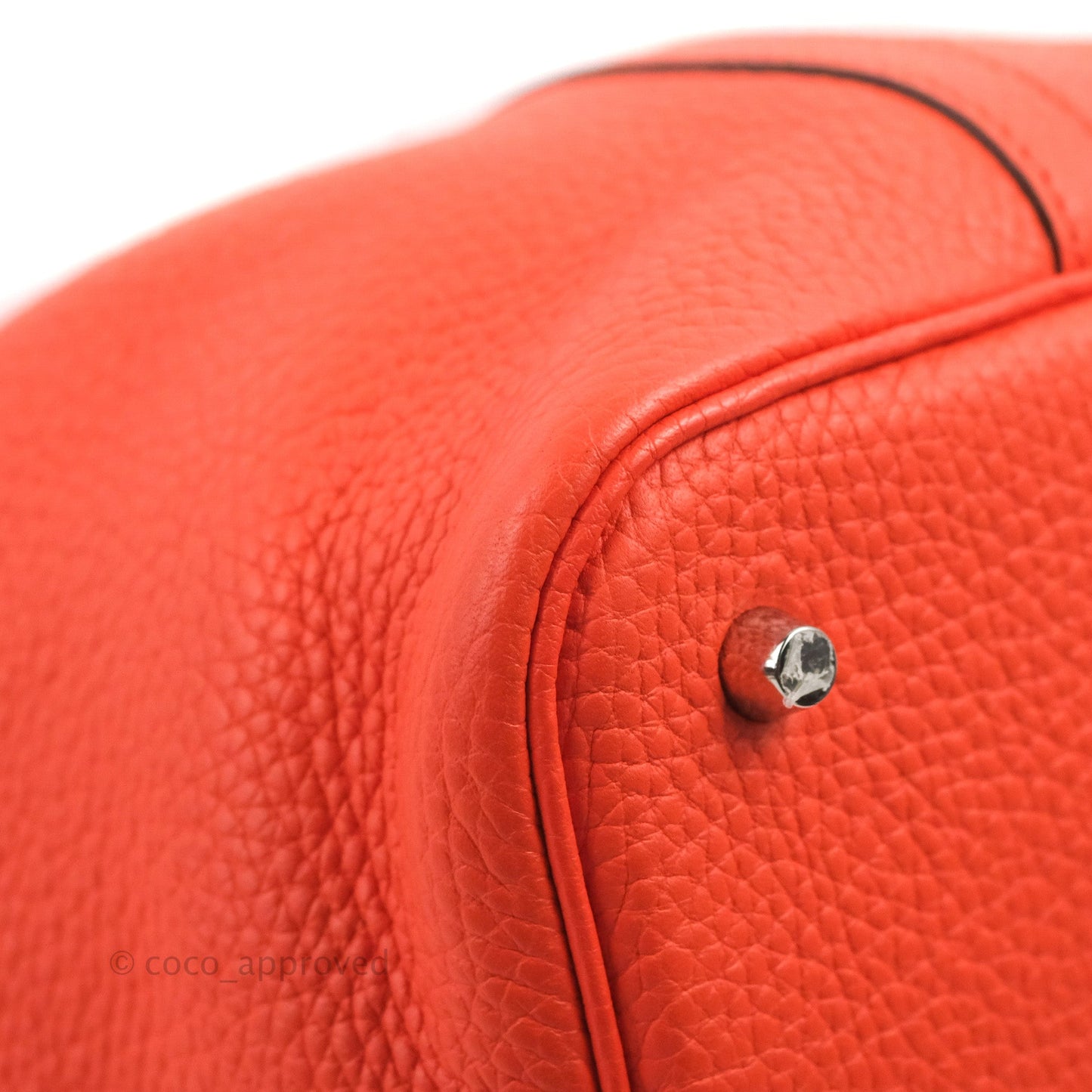 Hermès Picotin 22 Orange Clemence Palladium Hardware