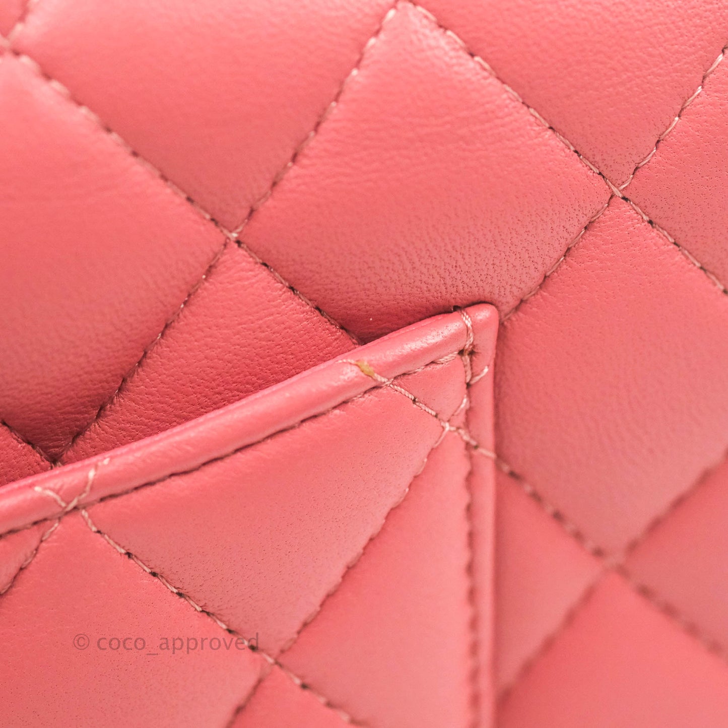 Chanel Quilted Mini Rectangular Flap Pink Lambskin Silver Hardware