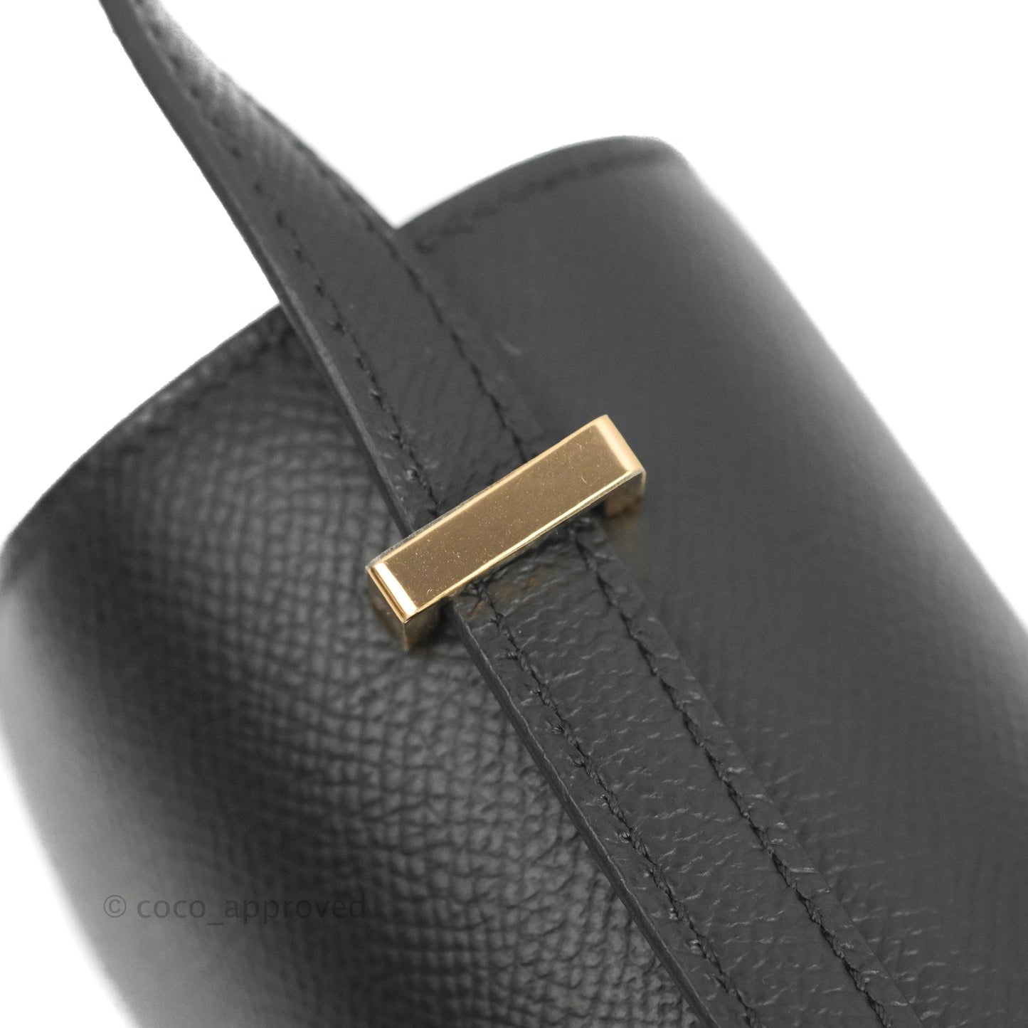 Hermès Constance Mini 18cm Black Epsom Rose Gold Hardware
