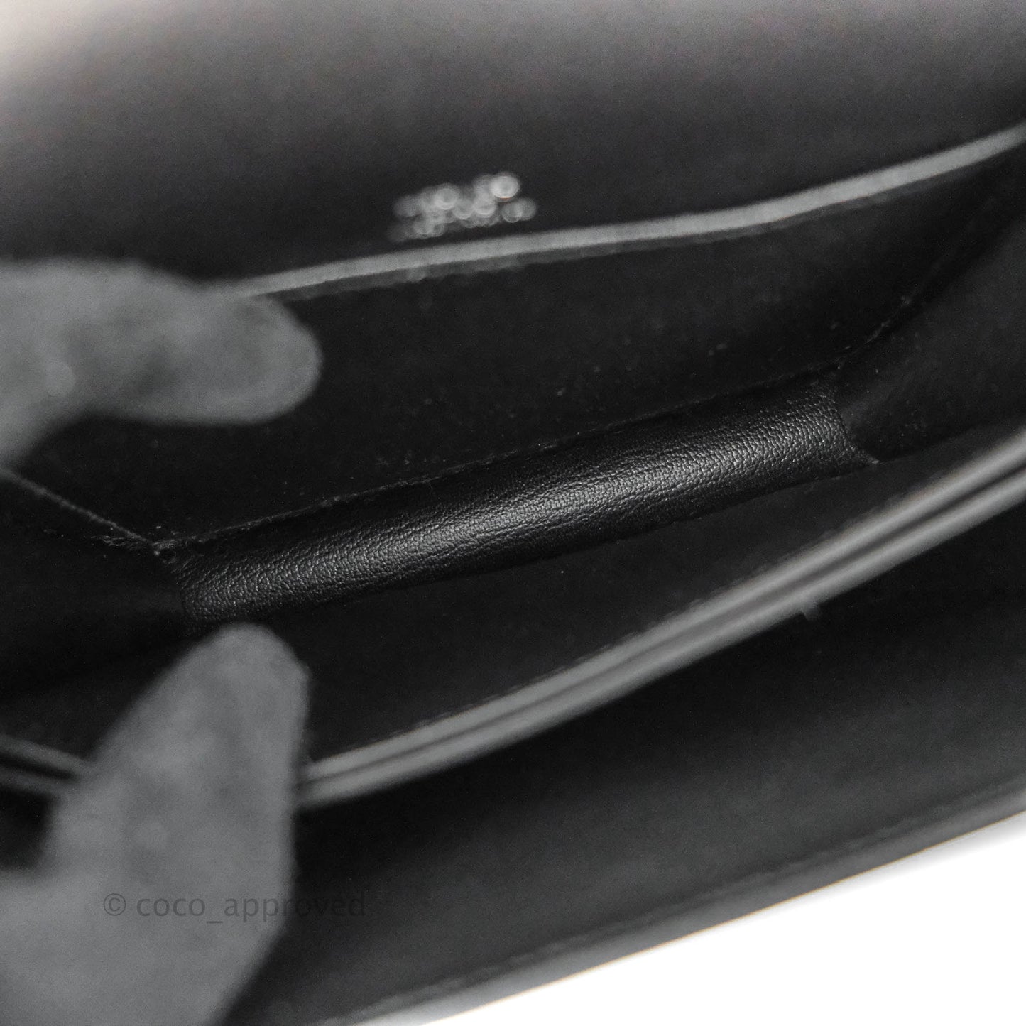 Hermès Roulis Mini 18 Black Swift Palladium Hardware