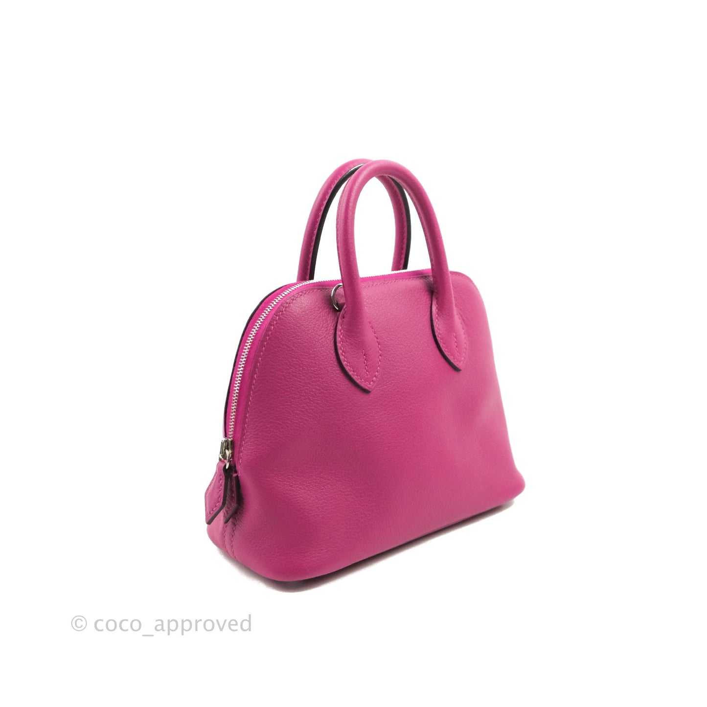 Hermes Mini Bolide 1923 Bag Rose Pourpre Evecolor Palladium Hardware