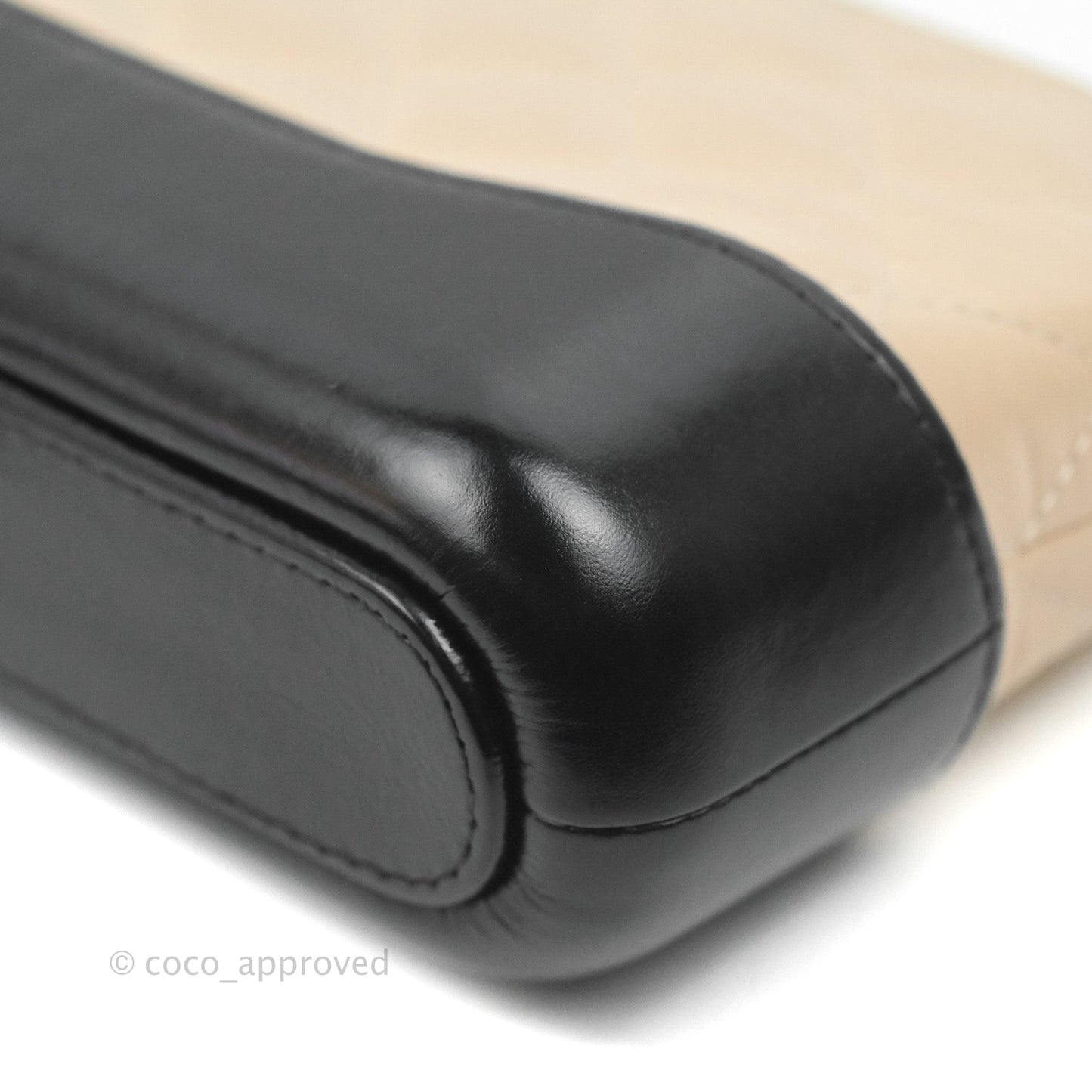 Chanel Gabrielle Clutch With Chain Aged Calfskin Beige/ Black Mixed Hardware