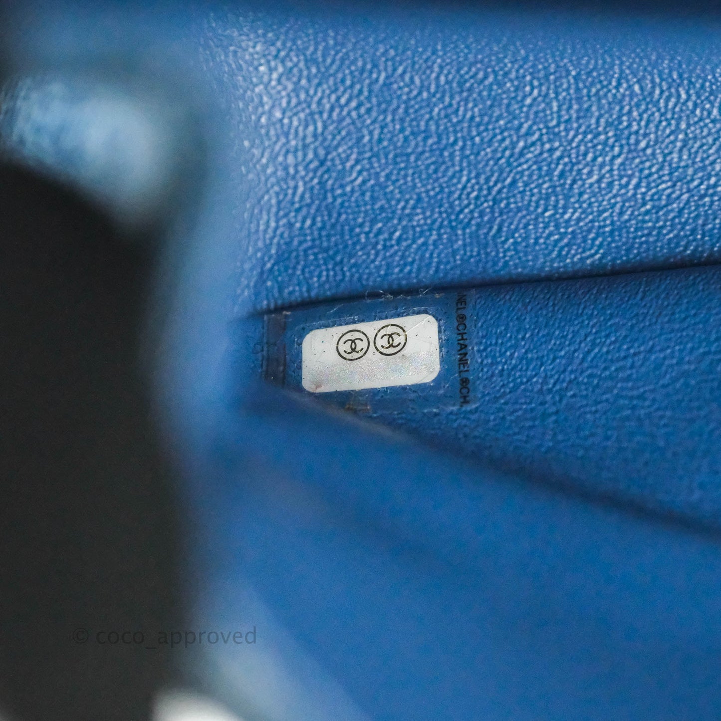 Chanel Classic M/L Medium Double Flap Blue Denim Ruthenium Hardware