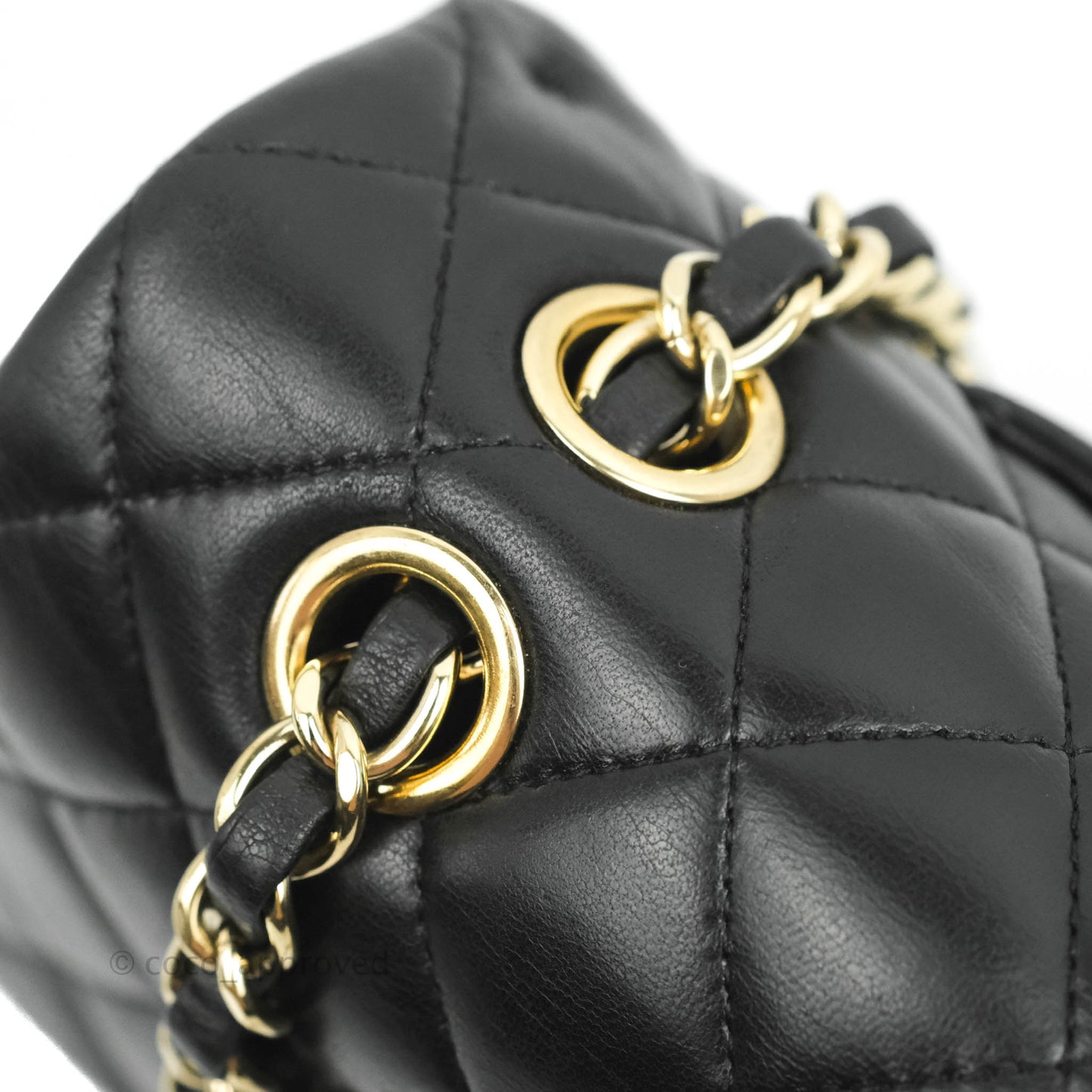 Chanel M/L Medium Flap Bag Valentine Limited Edition Black Lambskin Gold Hardware