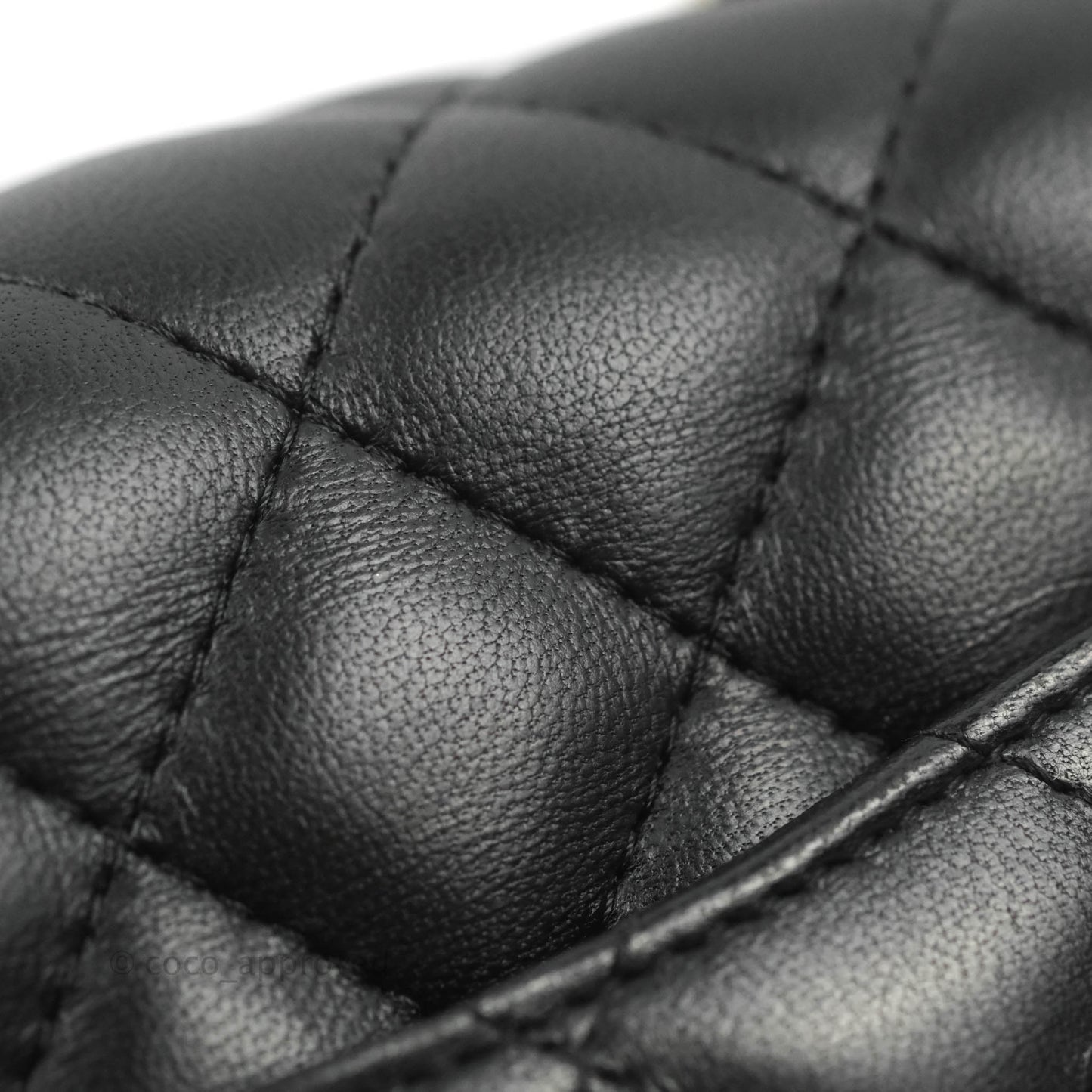 Chanel Mini Square Black Lambskin Gold Hardware