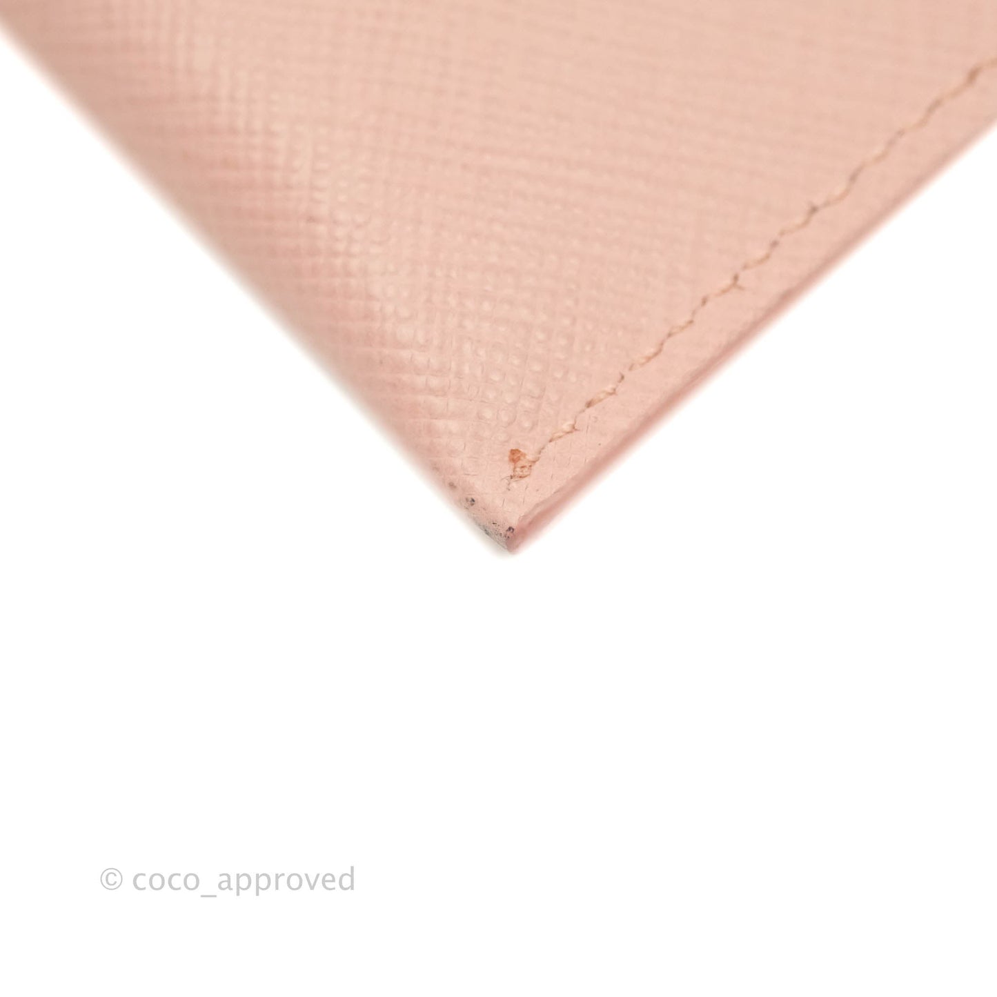 Prada Logo Clutch Bag Pink Gold Hardware