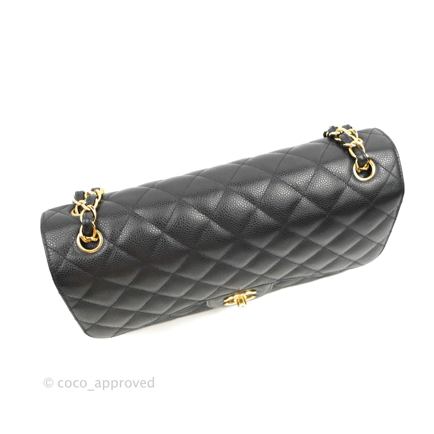 Chanel Jumbo Double Flap Black Caviar Gold Hardware⁣⁣