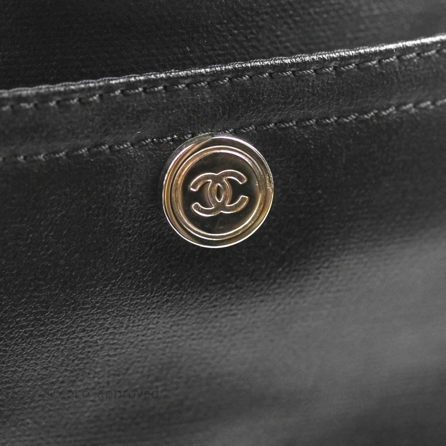 Chanel Quilted Large Paris Biarritz Tote Black Coated Canvas