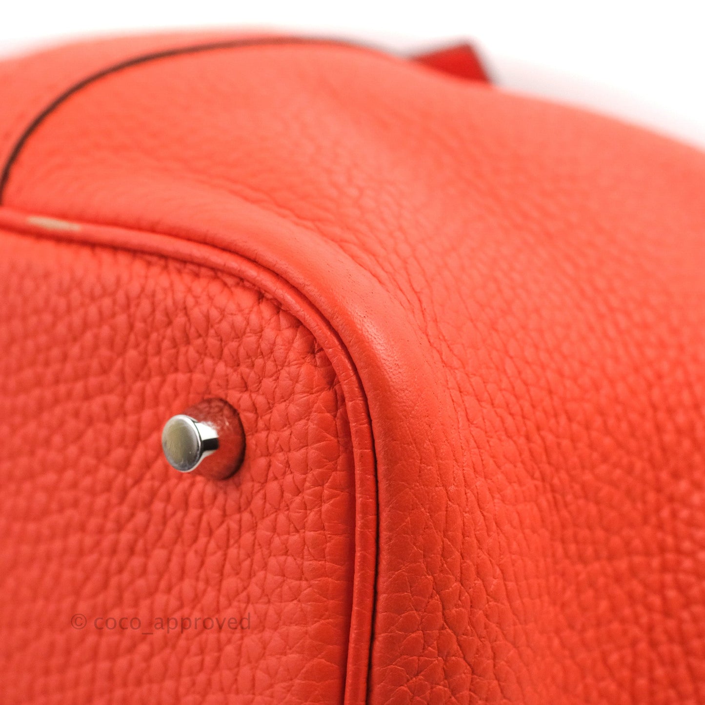 Hermès Picotin 22 Orange Clemence Palladium Hardware