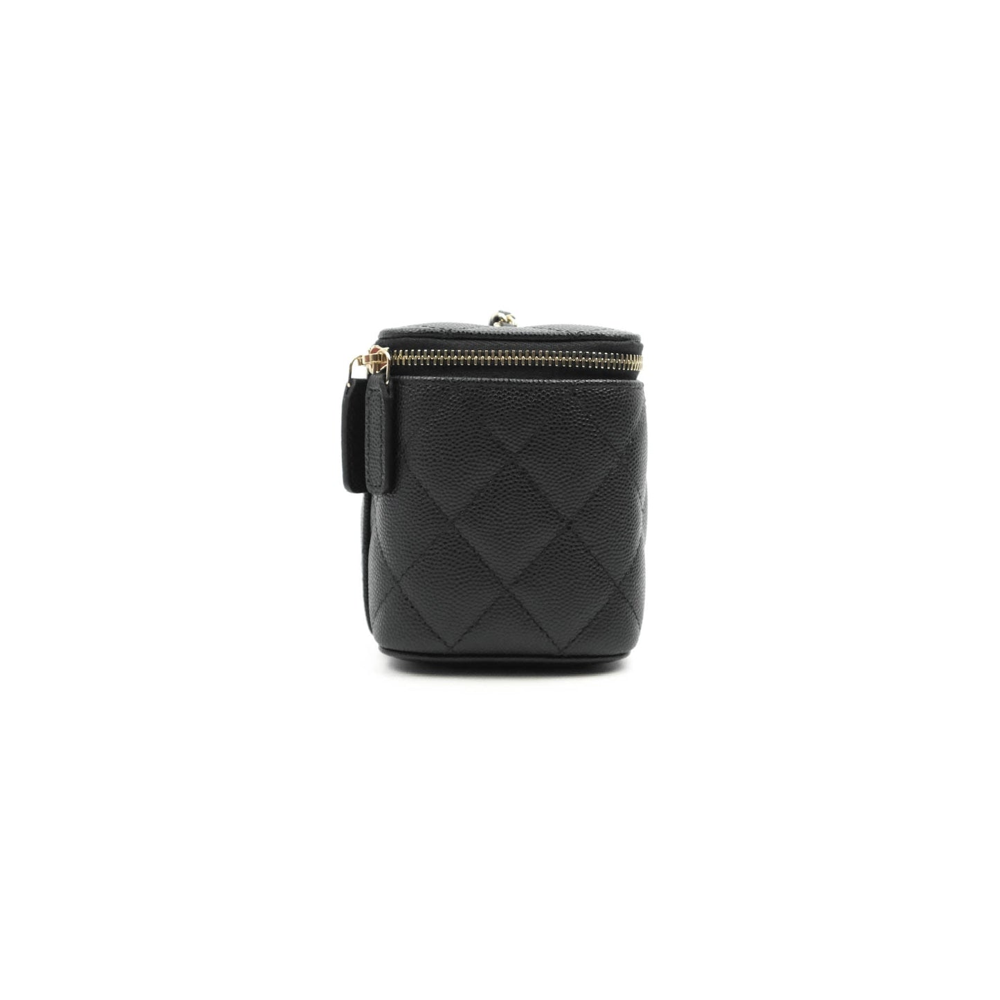 Chanel Vanity with Classic Chain Black Caviar Gold Hardware