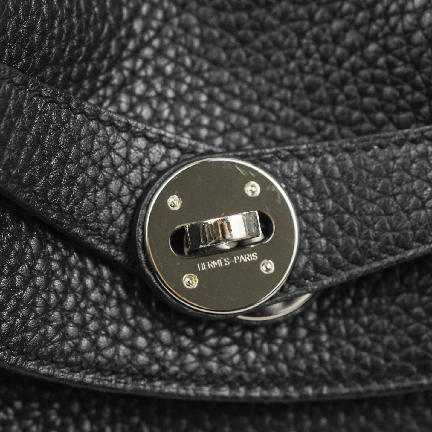 Hermès Lindy 30 Black Clemence Palladium Hardware