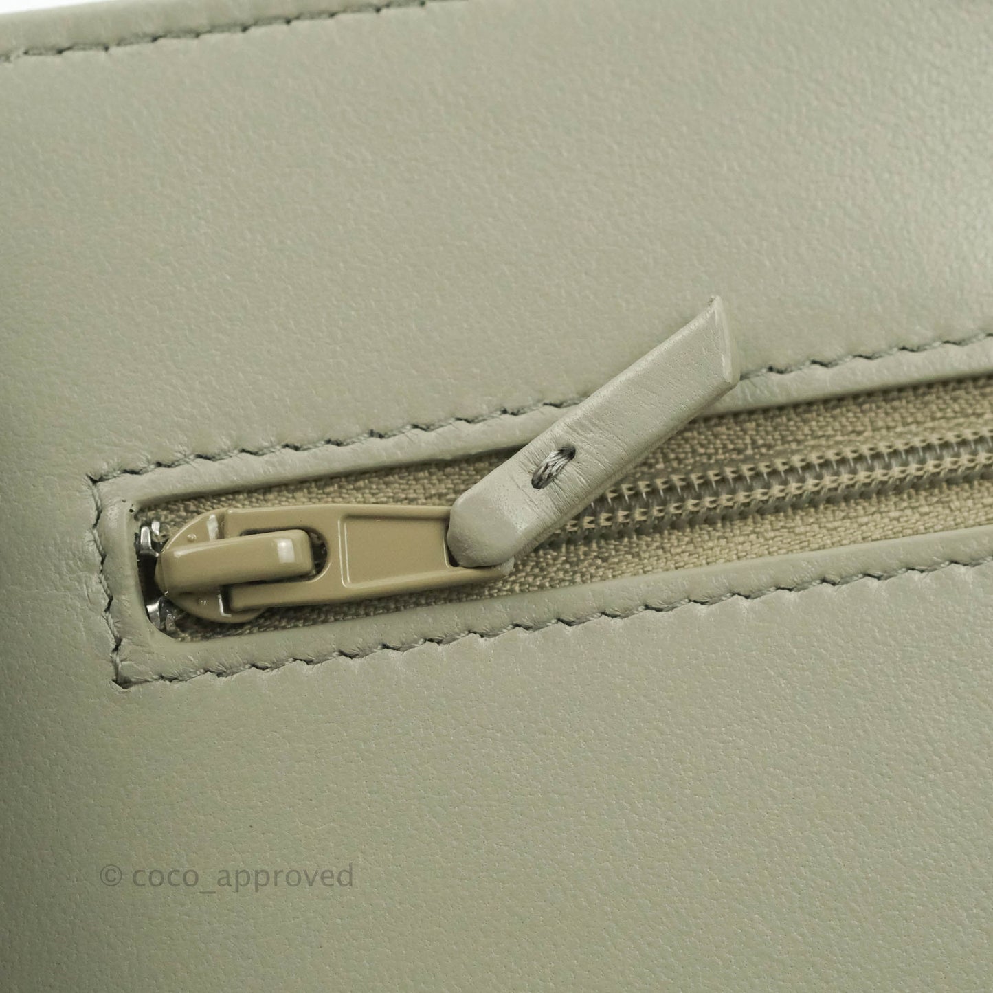 Chanel Quilted Pearl Crush Wallet on Chain WOC Light Grey Lambskin Aged Gold Hardware 22C