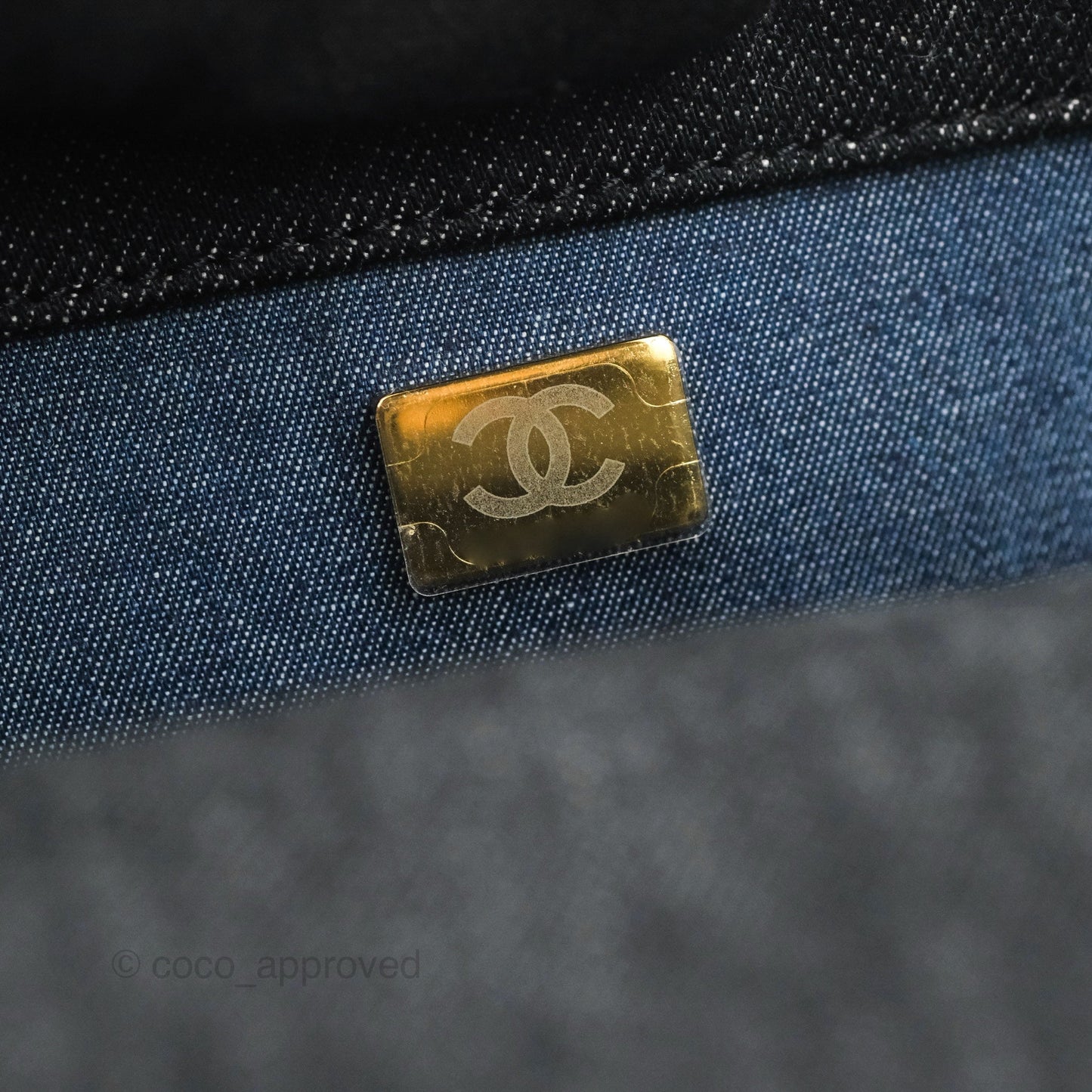 Chanel Medium Funky Town Flap Denim Aged Gold Hardware 22S
