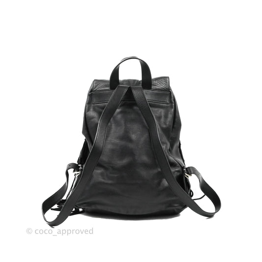 Saint Laurent Festival Fringe Backpack Black Calfskin