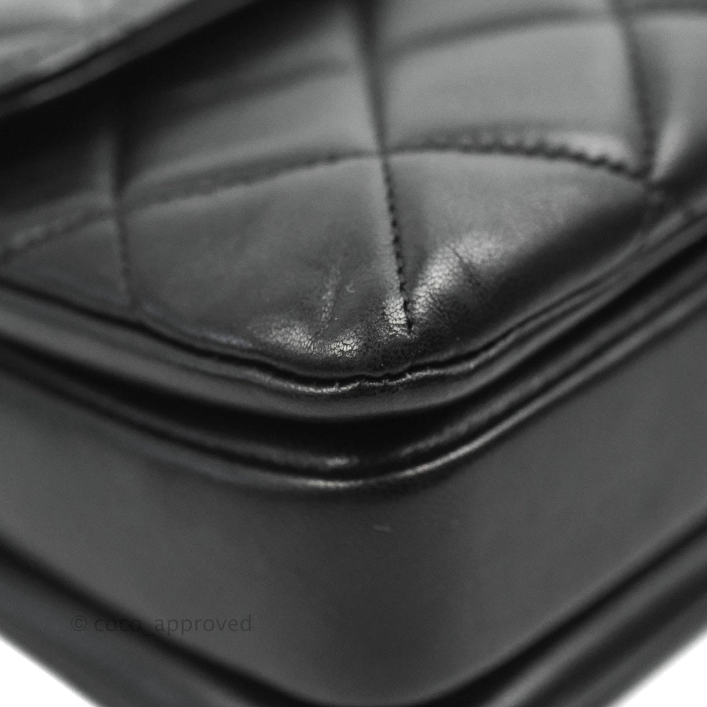 Chanel Small Trendy CC Black Lambskin Ruthenium Hardware