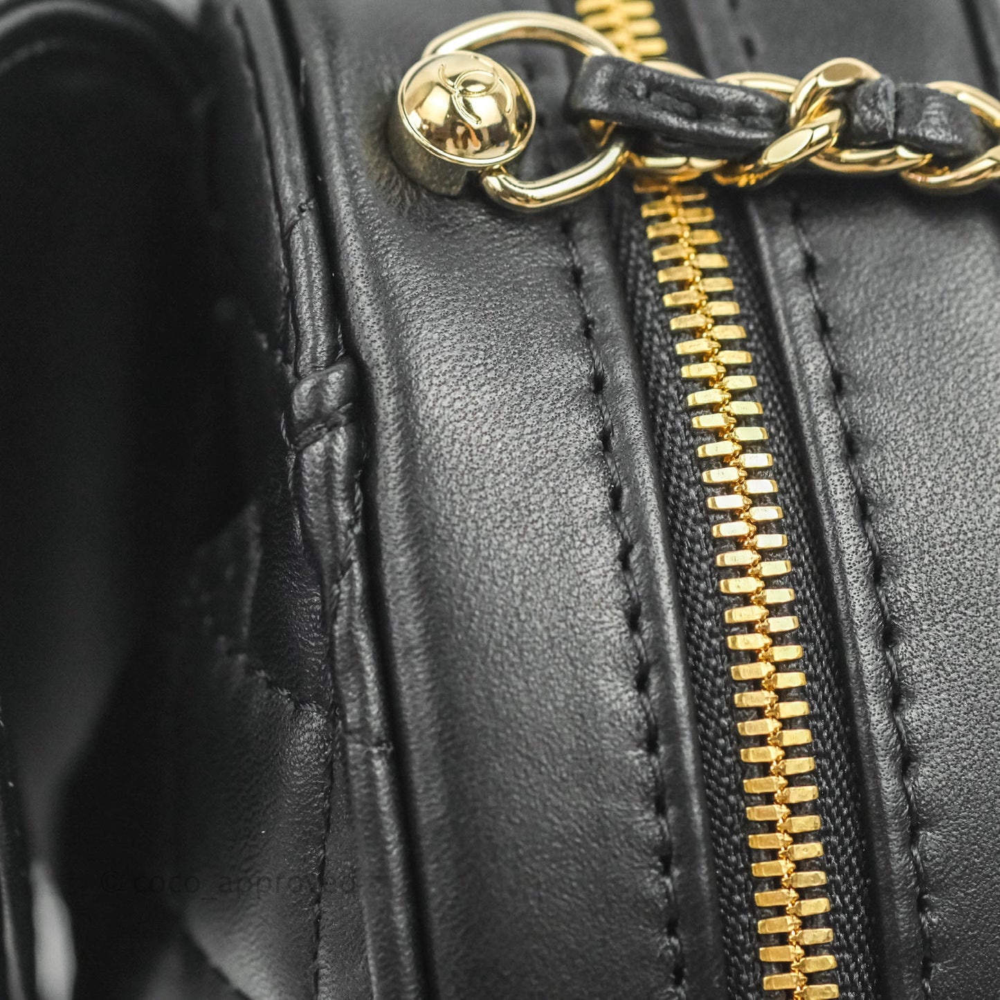 Chanel Large Heart Bag Black Lambskin Gold Hardware 22S