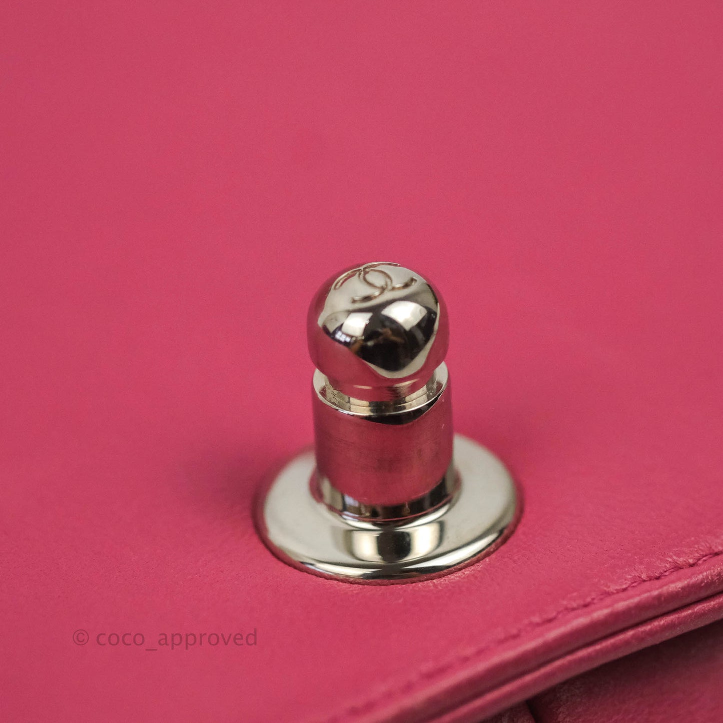 Chanel Quilted Medium Boy Dark Pink Calfskin Silver Hardware