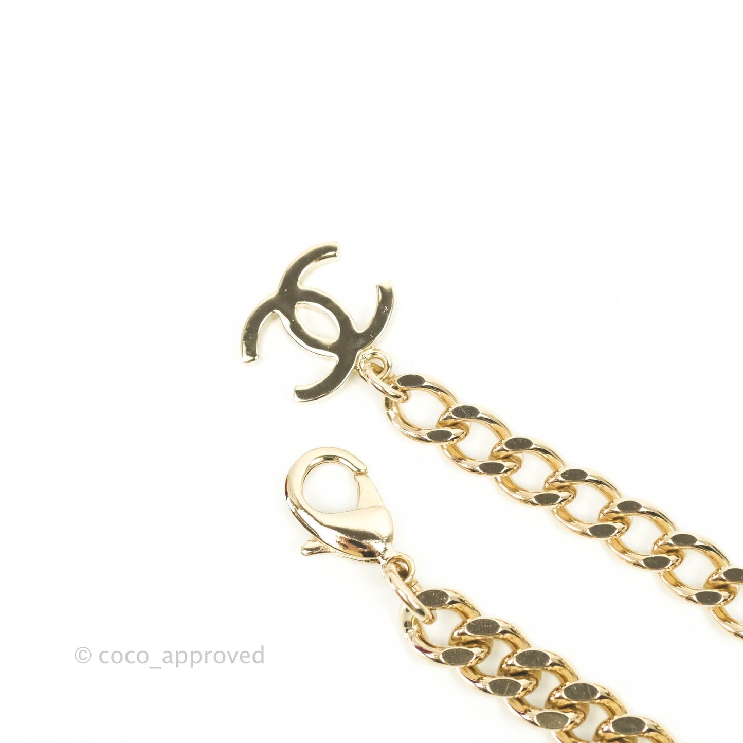 Chanel CC Black Gold Chain Choker 22S
