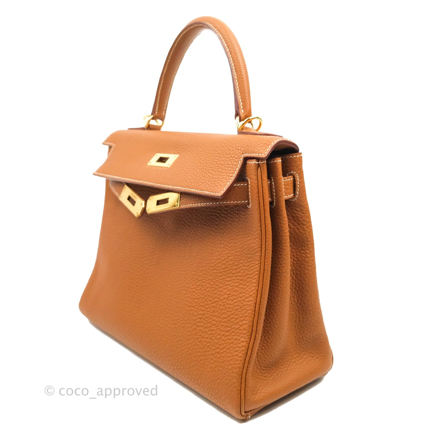 Hermès Kelly 28 Gold Clemence Gold Hardware