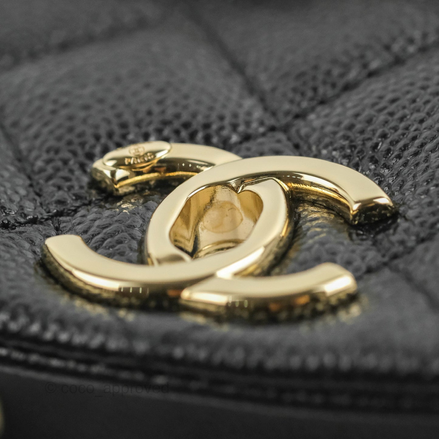 Chanel Duma Backpack Small Black Caviar Gold Hardware 23P
