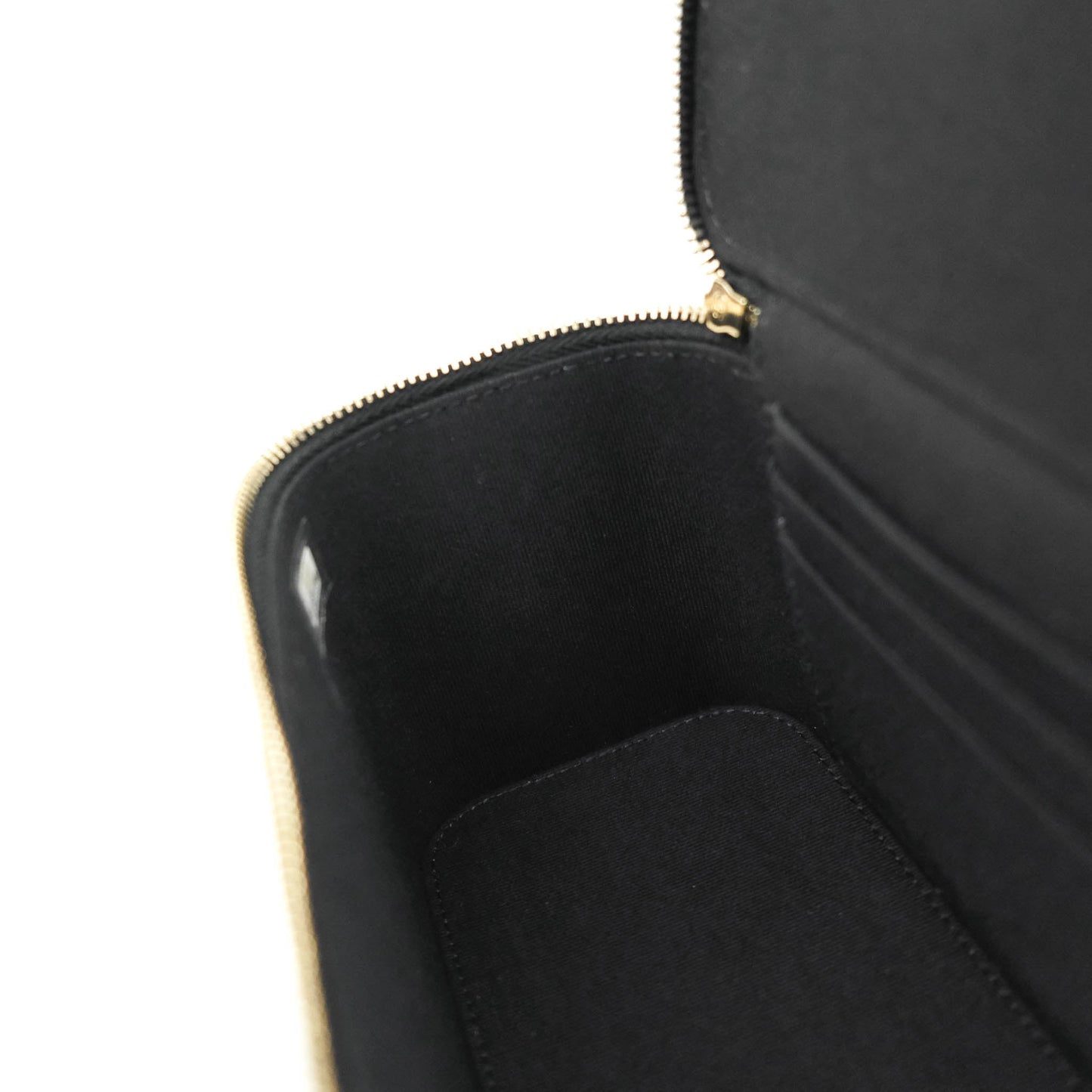 Chanel Vanity Rectangular Top Handle Black Lambskin Gold Hardware