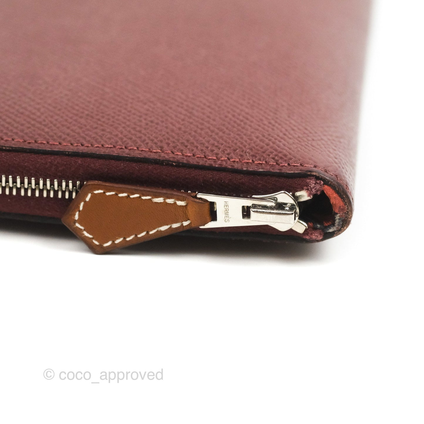 Hermès Silk'In Classique Long Wallet Rouge H Epsom