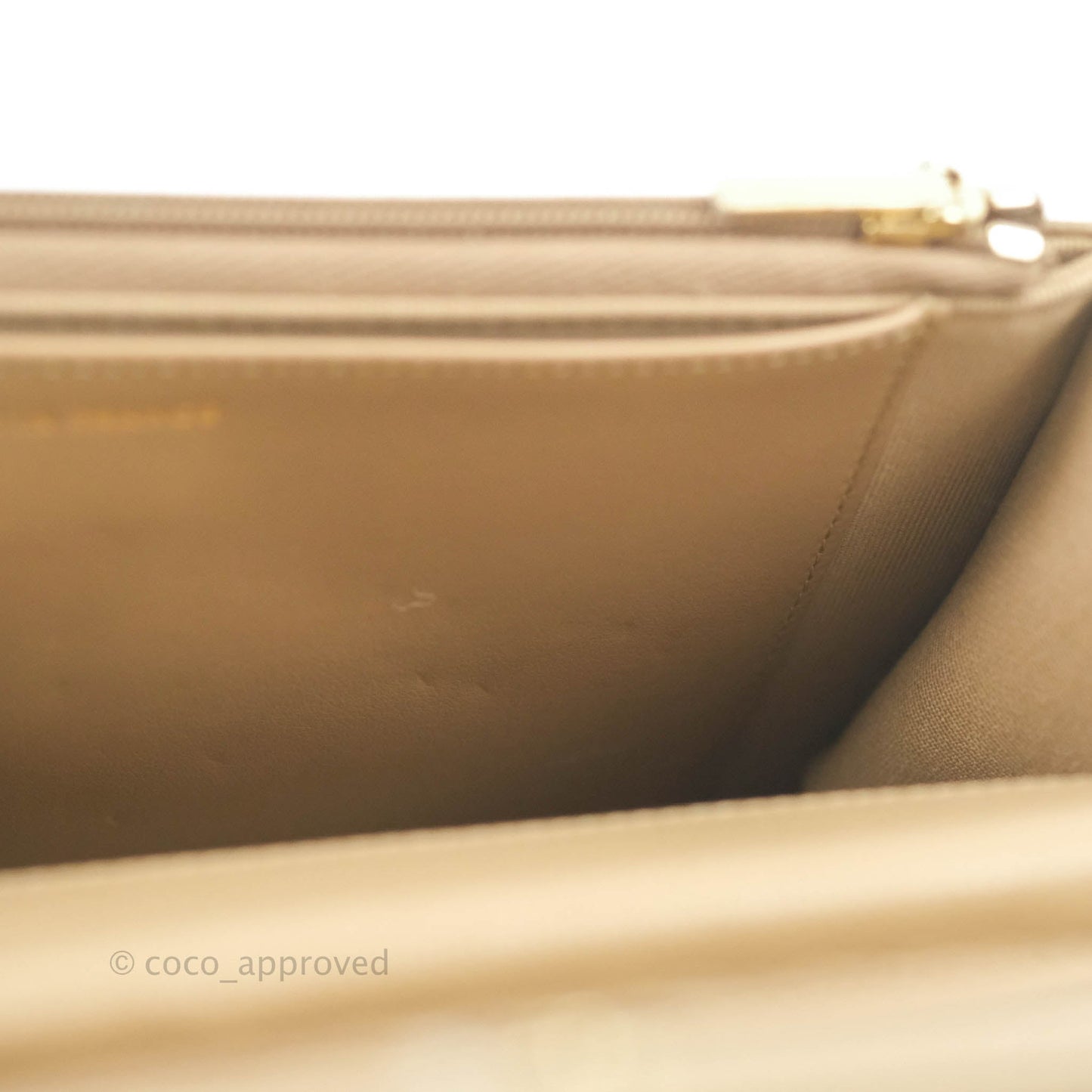 Chanel Quilted Classic WOC Dark Beige Caviar Gold Hardware