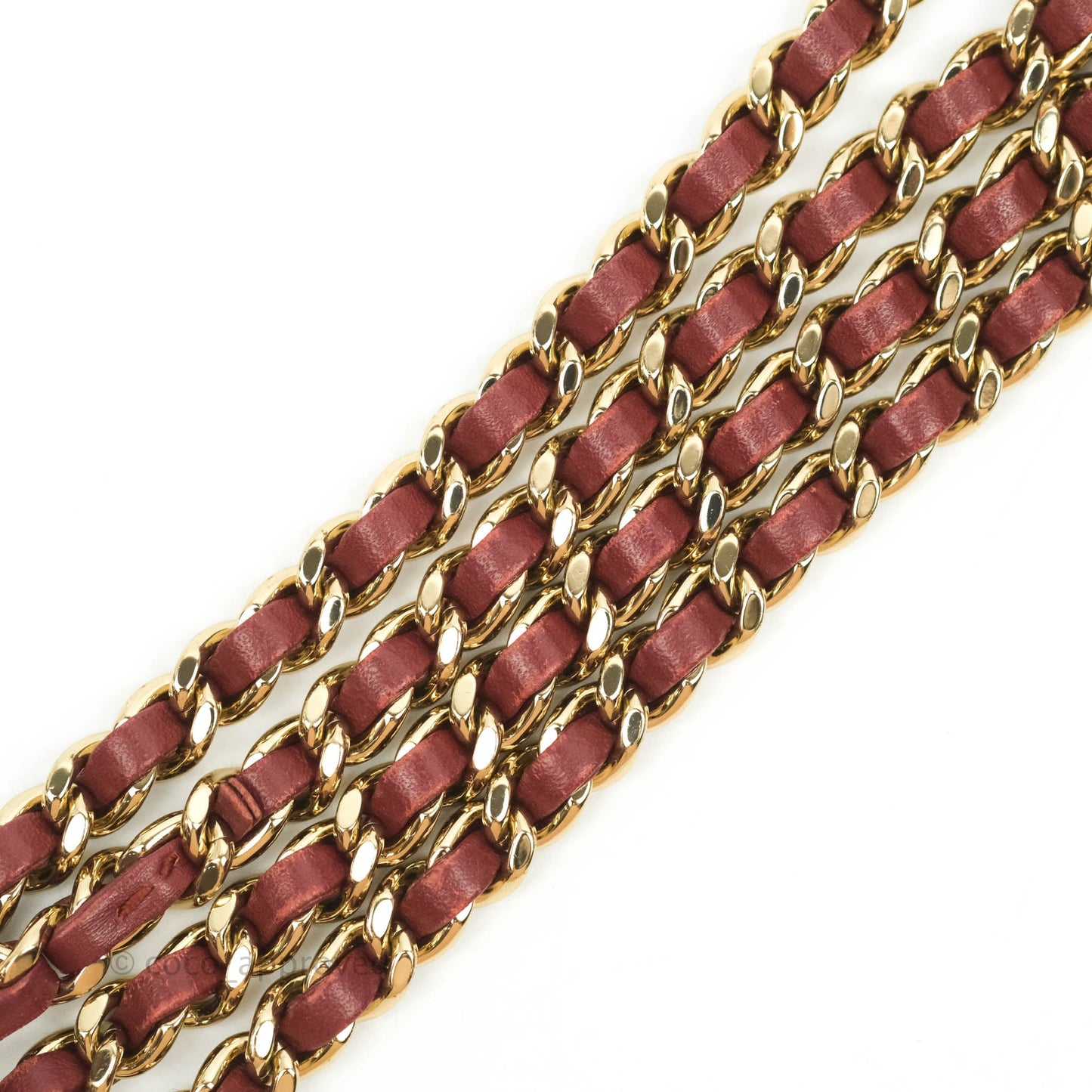 Chanel Small Statement Chevron Flap Bag Burgundy Lambskin Gold Hardware