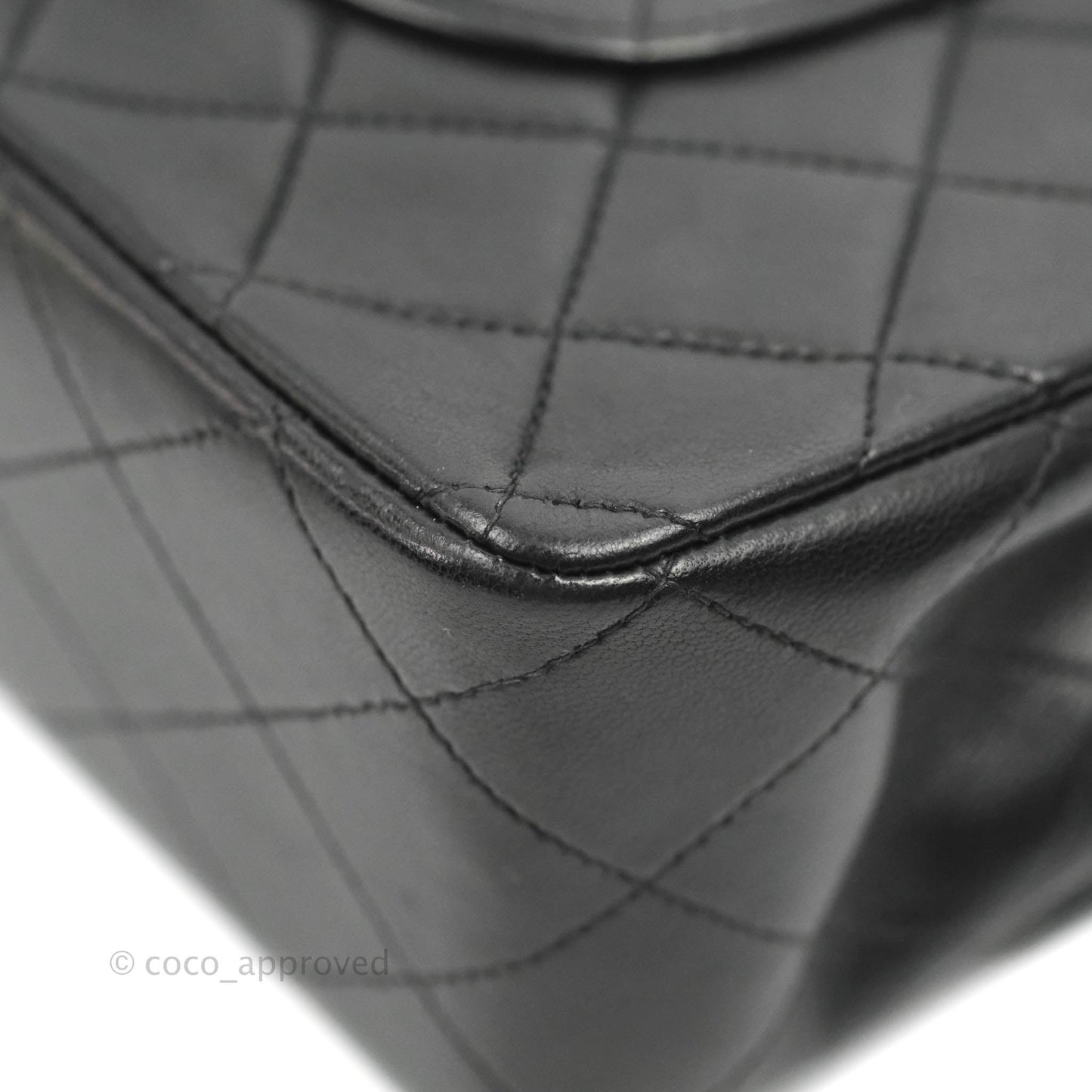 Chanel Classic Vintage Medium Flap Black Lambskin 24K Gold Hardware