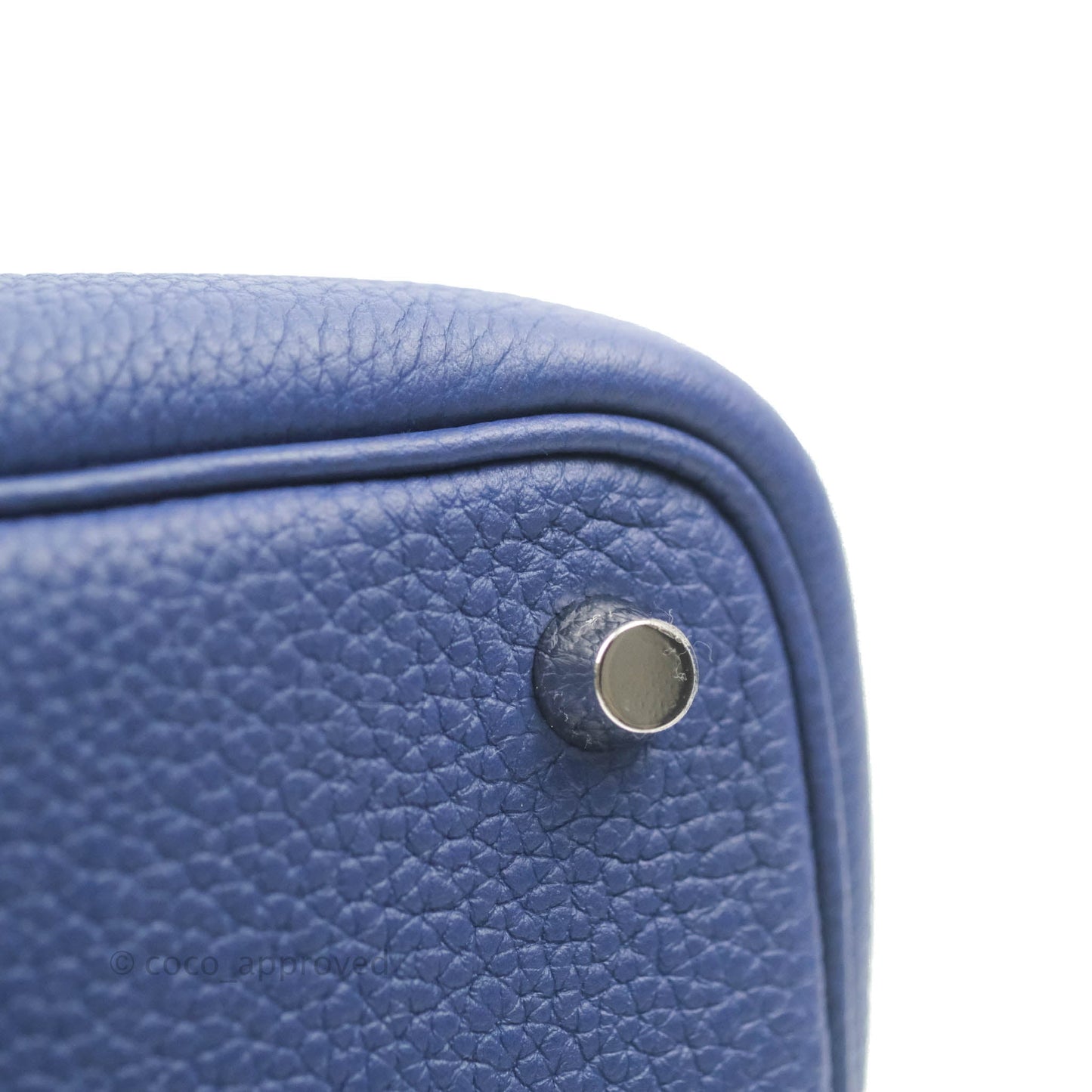 Hermès Picotin Lock 18 PM Bleu Saphir Clemence Palladium Hardware