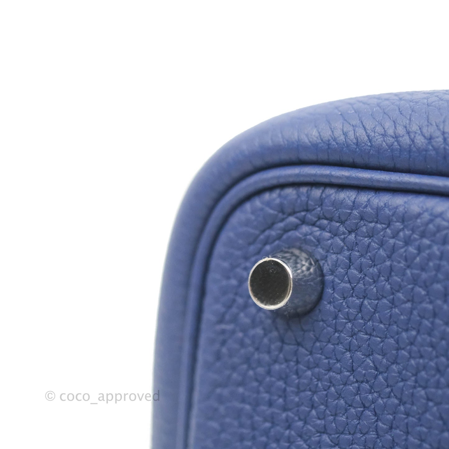 Hermès Picotin Lock 18 PM Bleu Saphir Clemence Palladium Hardware