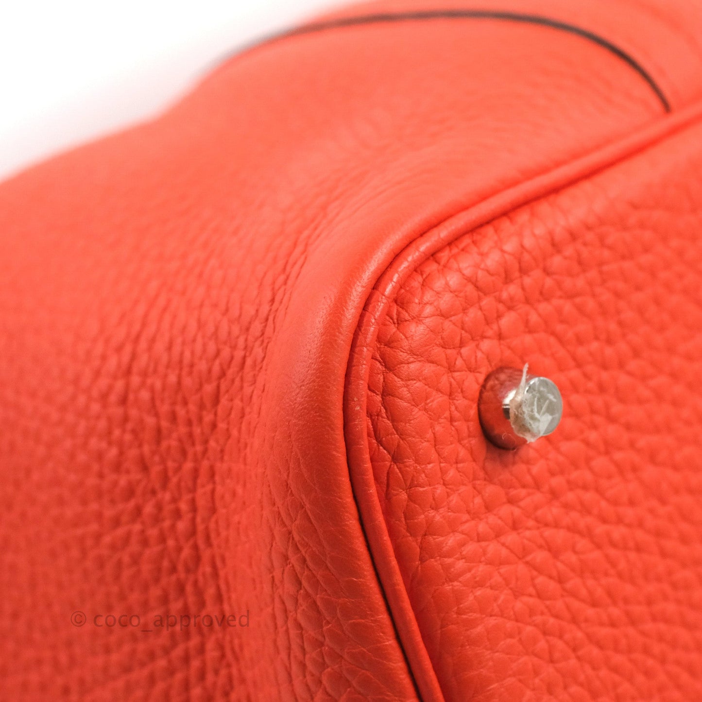 Hermès Picotin 22 Orange Clemence Palladium Hardware