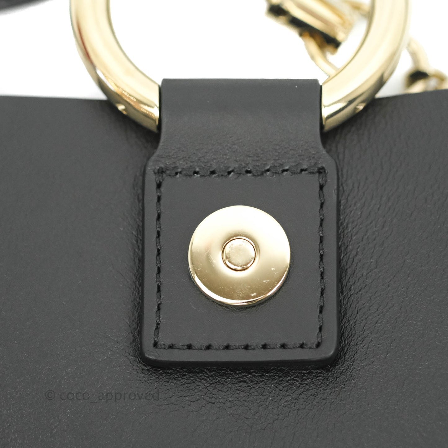 Chloe Medium Faye Shoulder Bag Black Suede Calfskin Leather