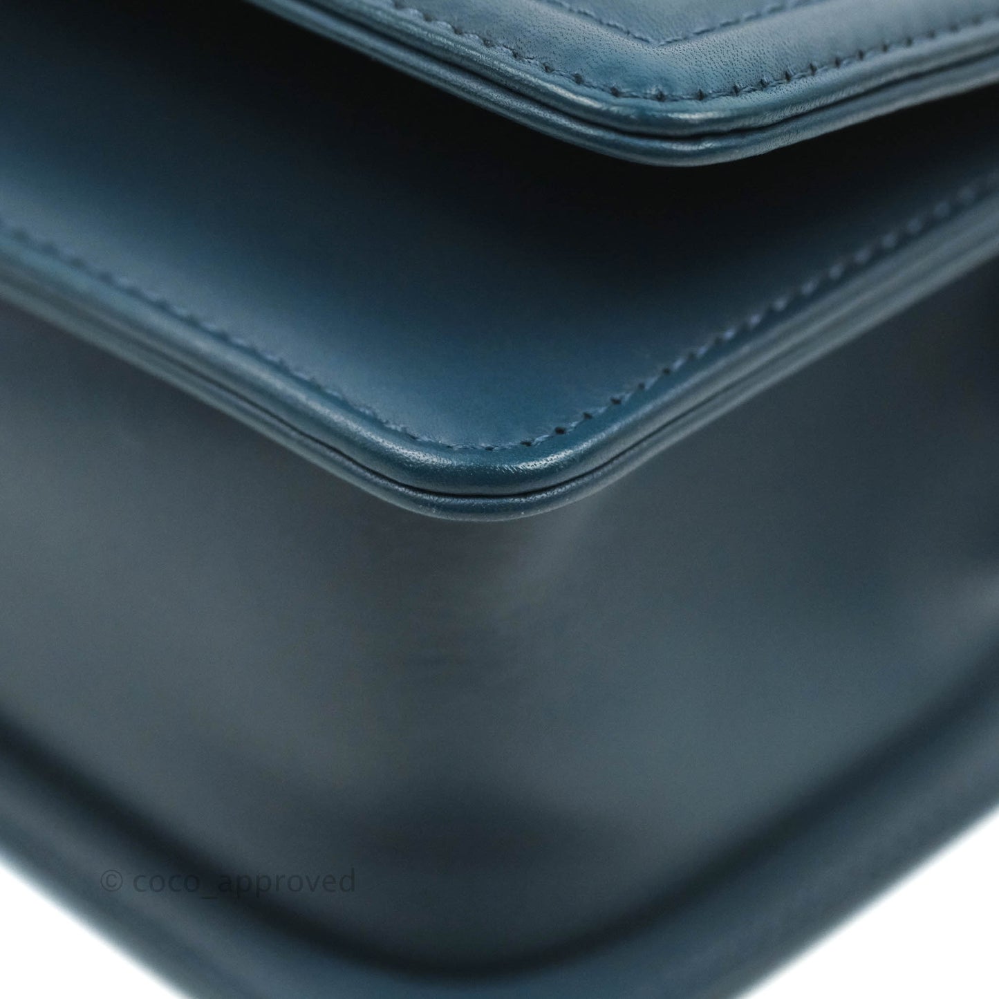 Chanel Boy Small Navy Calfskin Ruthenium Hardware