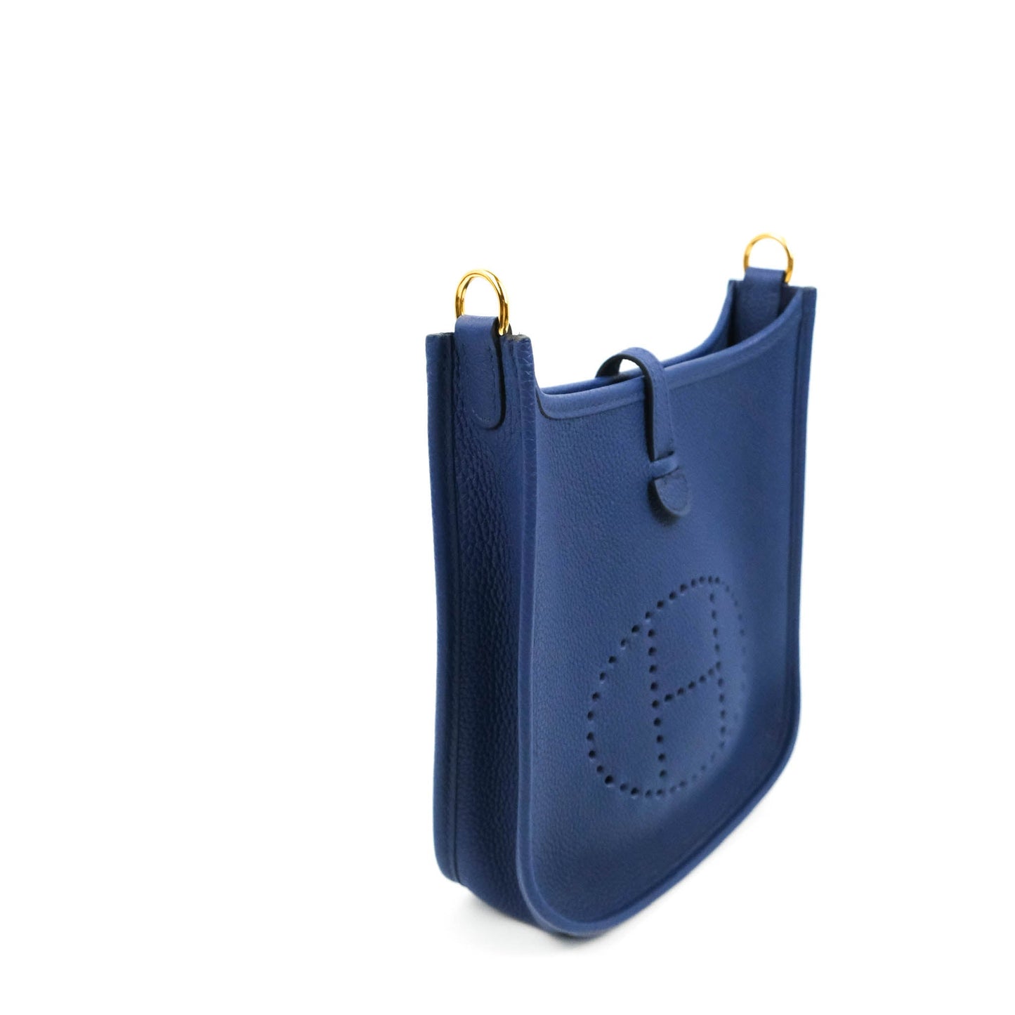 Hermès Mini Evelyne 16 Bleu Saphir/Bleu Indigo Taurillon Maurice Gold Hardware